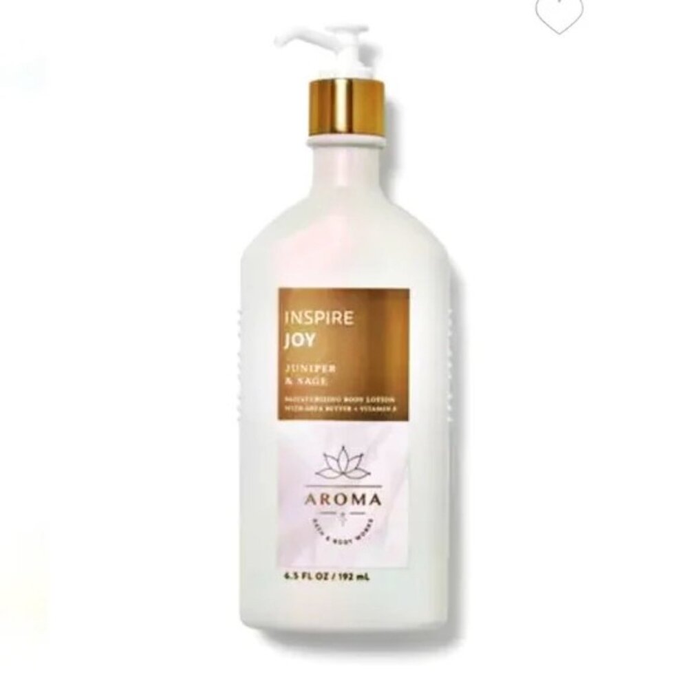INSPIRE JOY Body Lotion Juniper Sage Vegan Bath and Body Works Aromatherapy Aloe